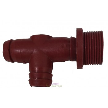 Штуцер пластиковий 3/4" різьблення зовнішнє х 3/4"-3/4"